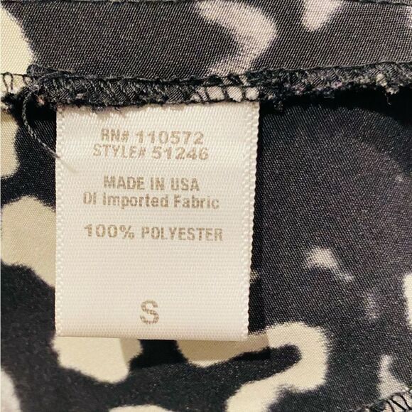 Twelfth Street by Cynthia Vincent Abstract Print Button Top Blouse Size Small - Picture 5 of 5